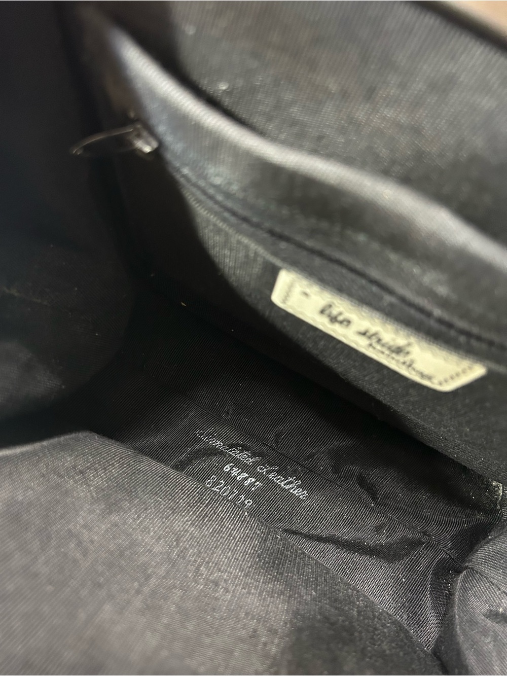 Life Stride 1950’s Vintage Black Suede & Simulated Leather Women's Handbag - Picture 3 of 14